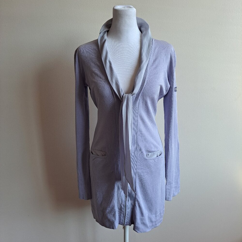 VDP Women Italian Light Purple Tunic Dress with Zipper Size 42 / S-M
